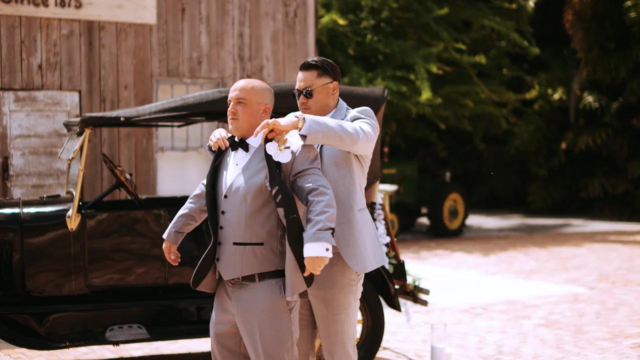 Florida wedding trailer still